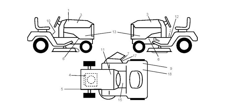 Husqvarna Gartentraktoren 96041005207 LTH1842