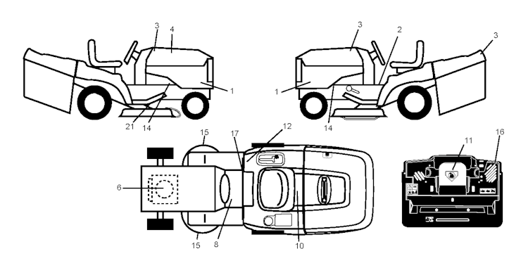 Husqvarna Gartentraktoren 96061017908 CT151