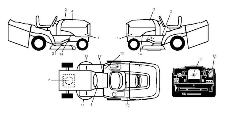 Husqvarna Gartentraktoren 96061017909 CT151