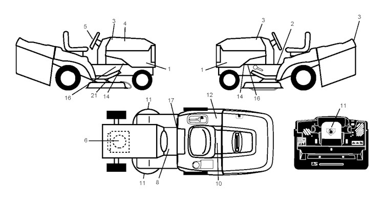 Husqvarna Gartentraktoren 96061018006 CT151