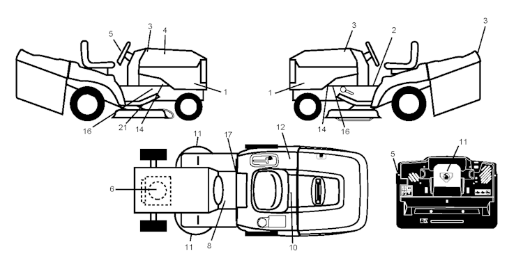 Husqvarna Gartentraktoren 96061018008 CT151