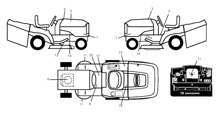 Husqvarna Gartentraktoren 96061018304 CTH171