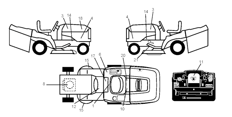 Husqvarna Gartentraktoren 96061018804 CTH191