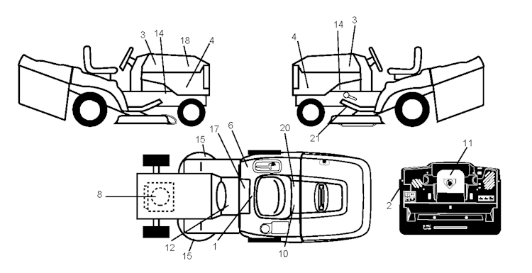 Husqvarna Gartentraktoren 96061018805 CTH191