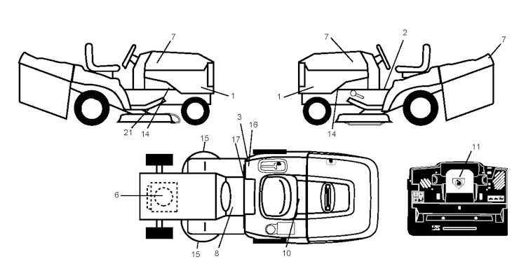 Husqvarna Gartentraktoren 96061021602 CTH1736