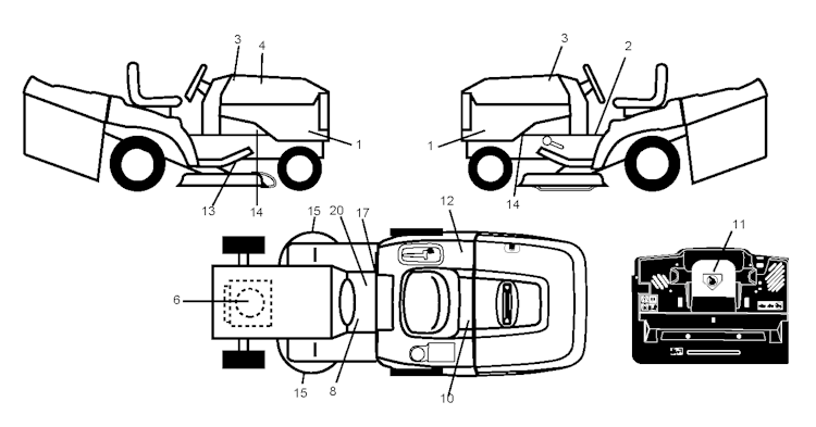 Husqvarna Gartentraktoren 96061027700 CTH171