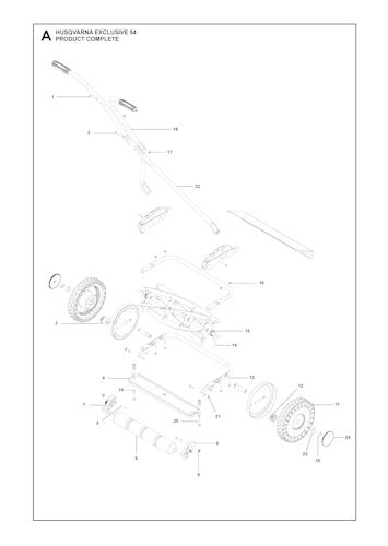 Husqvarna Rasenmäher gelegentliche Nutzung 964914052 Spindelmäher 54