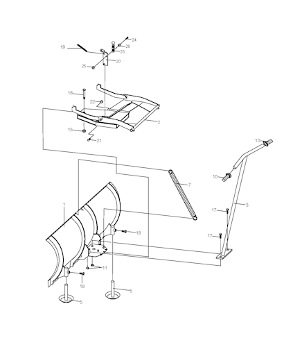 Husqvarna Zubehör für Aufsitzmäher 966415901 Schneeräumschild 120 cm
