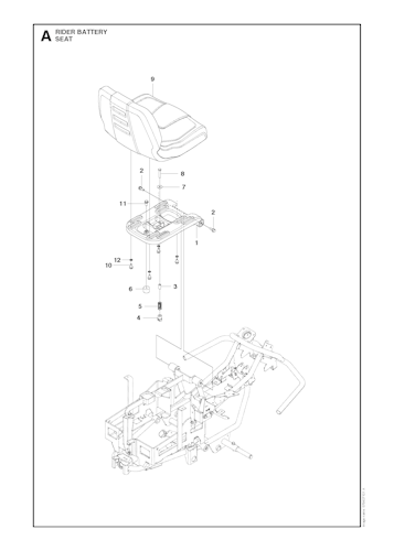 Husqvarna Rider 966800801 RIDER AKKU