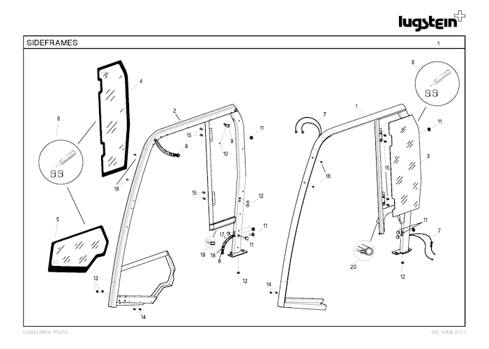 Husqvarna Zubehör für Aufsitzmäher 966754601 Kabine Starter-Kit