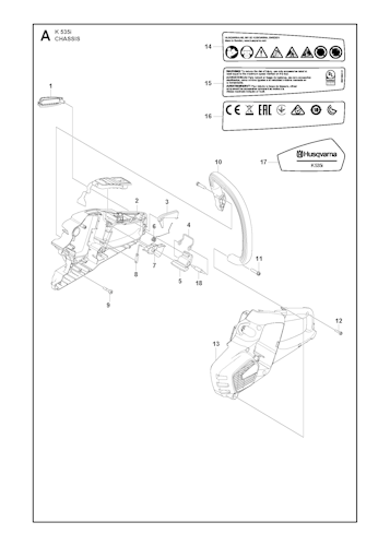 Husqvarna Trennschleifer 967795901 K 535i Bild