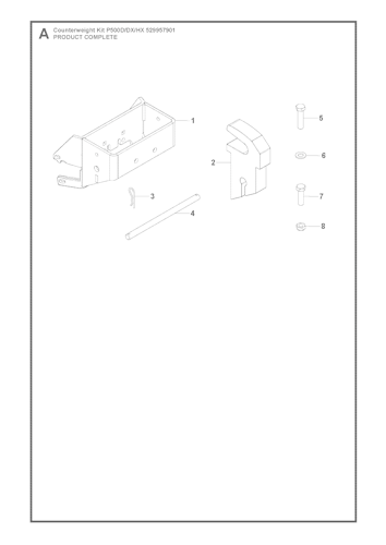 Husqvarna Zubehör für Aufsitzmäher COUNTER WEIGHT, 529957901, 2021 Bild