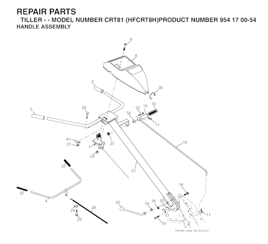 Husqvarna Motorhacken CRT 81, HFCRT8H, 954170054, 2004-01