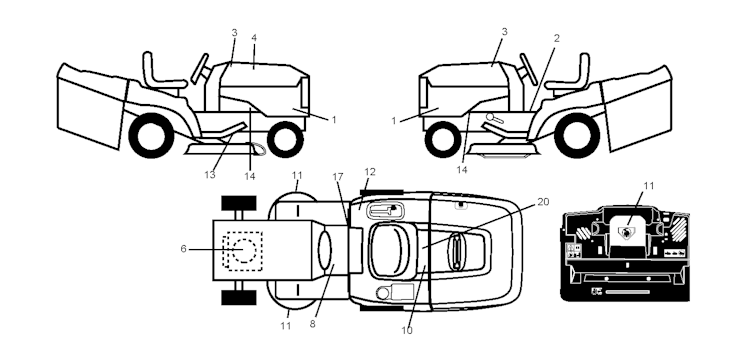 Husqvarna Gartentraktoren 96061027701 CTH171