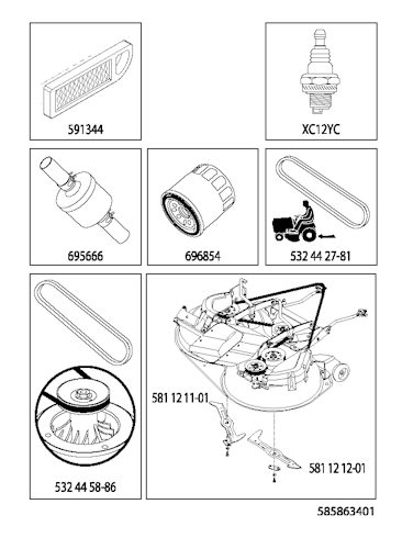 Husqvarna Gartentraktoren 96051008300 CTH 224TFi