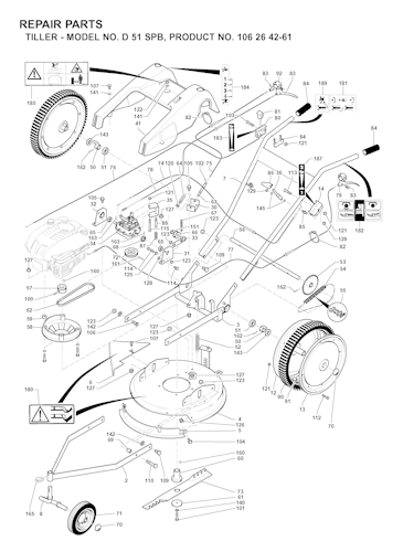 Husqvarna Motorhacken D51 SPB, 106264261, 2001-04 Bild