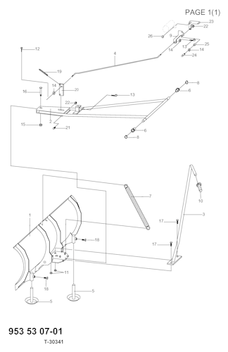 Husqvarna Zubehör für Aufsitzmäher 953530701 Schneeräumschild KOVA
