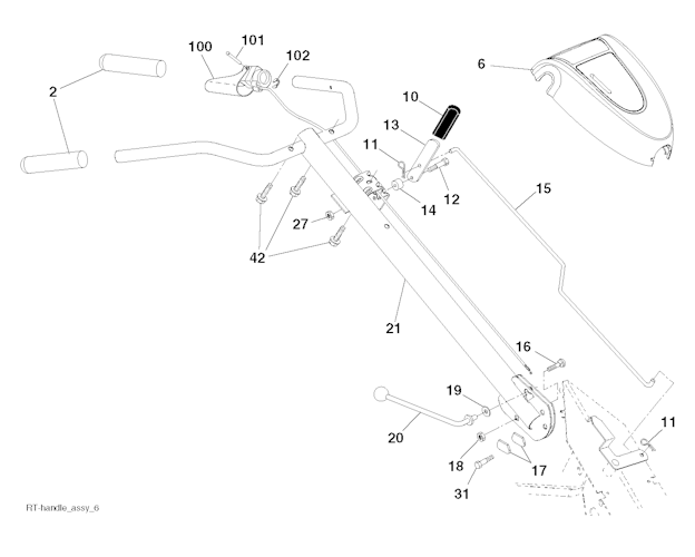 Husqvarna Motorhacken 96093001208 DRT900H