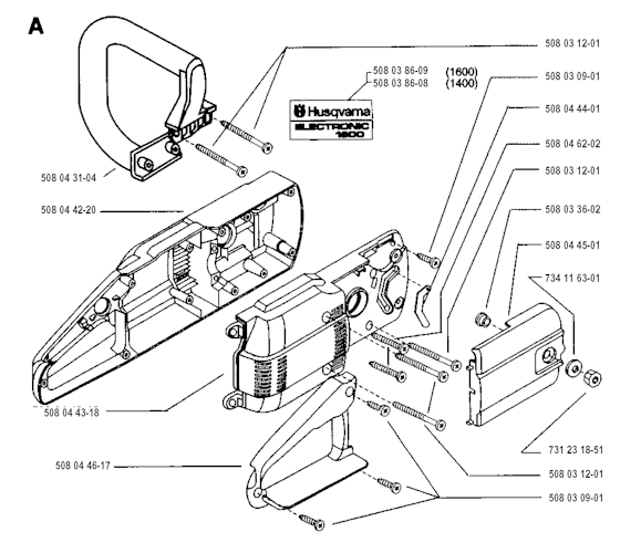 Husqvarna Motorsägen elektrisch 1600 ELECTRIC, 19953600001-Current Bild