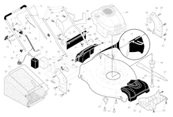 Husqvarna Rasenmäher gelegentliche Nutzung 96143008701 HD725E