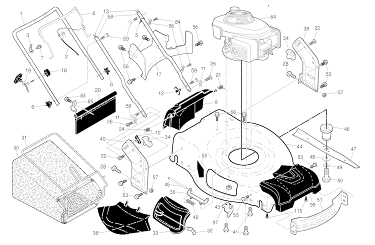 Husqvarna Rasenmäher gelegentliche Nutzung 96143009703 HU700L