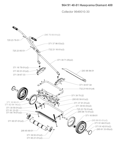 Husqvarna Rasenmäher gelegentliche Nutzung DIAMANT 400, 964914051, 2008-08