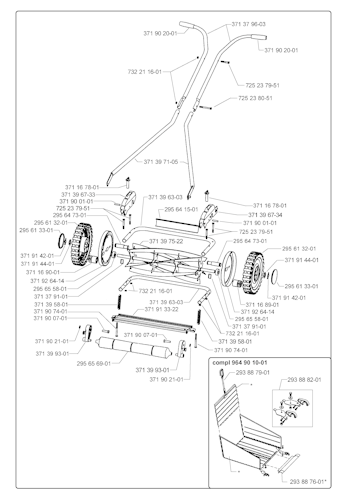 Husqvarna Rasenmäher gelegentliche Nutzung DIAMANT 40, 964914050, 964901001, 2000-08