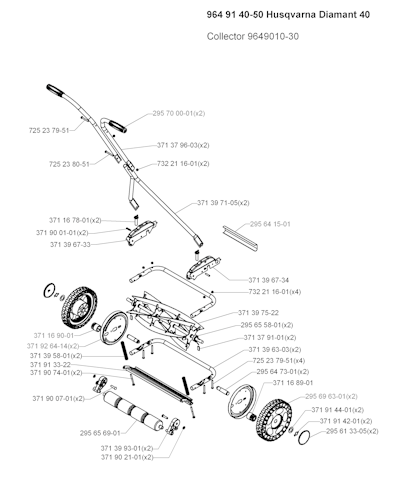 Husqvarna Rasenmäher gelegentliche Nutzung DIAMANT 40, 964914050, 2008-08