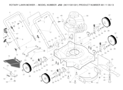 Husqvarna Rasenmäher gelegentliche Nutzung 96111001301 J 50