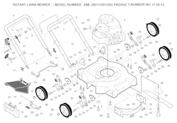 Husqvarna Rasenmäher gelegentliche Nutzung 96111001305 J 50