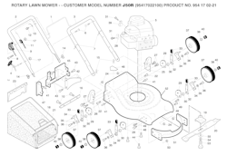 Husqvarna Rasenmäher gelegentliche Nutzung J50 R (95417022100), 954 17 02-21, 2005-02