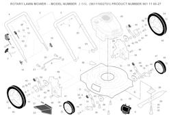 Husqvarna Rasenmäher gelegentliche Nutzung 96111002701 J 55 L