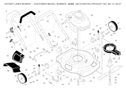 Husqvarna Rasenmäher gelegentliche Nutzung 96121000700 J 55S