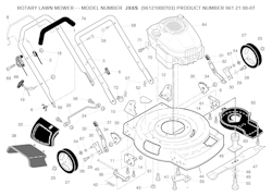 Husqvarna Rasenmäher gelegentliche Nutzung 96121000703 J 55S