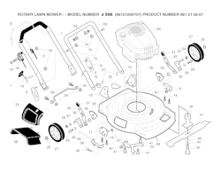 Husqvarna Rasenmäher gelegentliche Nutzung 96121000707 J 55S