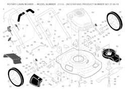 Husqvarna Rasenmäher gelegentliche Nutzung 96121001800 J 55S L