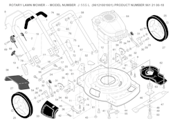 Husqvarna Rasenmäher gelegentliche Nutzung 96121001801 J 55S L