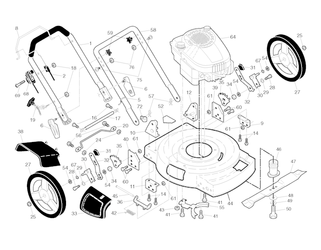 Husqvarna Rasenmäher gelegentliche Nutzung 96121001806 J 55S L