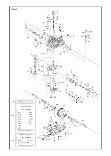 Husqvarna Motoren & Getriebe K66AT, 501114101, 2017-01 Bild