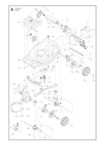 Husqvarna Rasenmäher gelegentliche Nutzung LC221A, 961450026, 2016-05 Bild