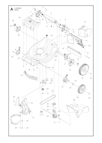 Husqvarna Rasenmäher gelegentliche Nutzung 96143013000 LC 221RH