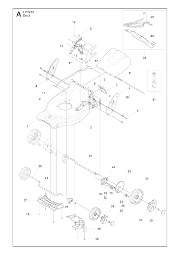 Husqvarna Rasenmäher gelegentliche Nutzung 967345301 LC 247S