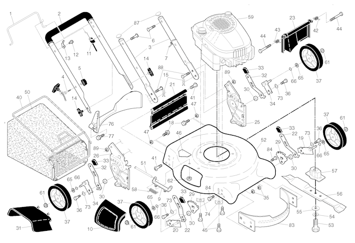 Husqvarna Rasenmäher gelegentliche Nutzung LC 153-HD, 96131003401, 2015-01