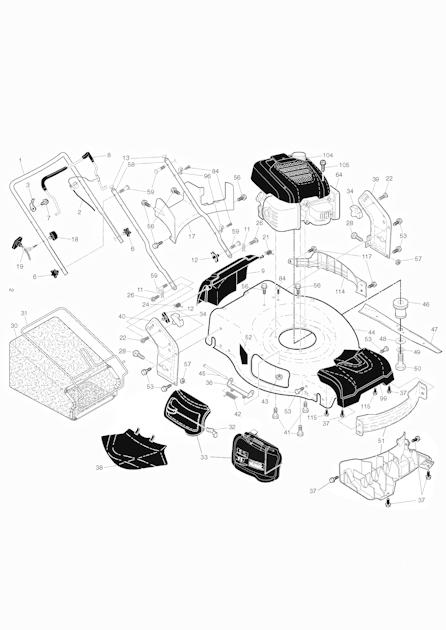 Husqvarna Rasenm her gelegentliche Nutzung 961410292 LC 356 AWD