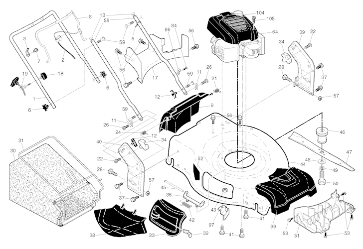 Husqvarna Rasenmäher gelegentliche Nutzung LC 356V, 96141029101, 2014-01