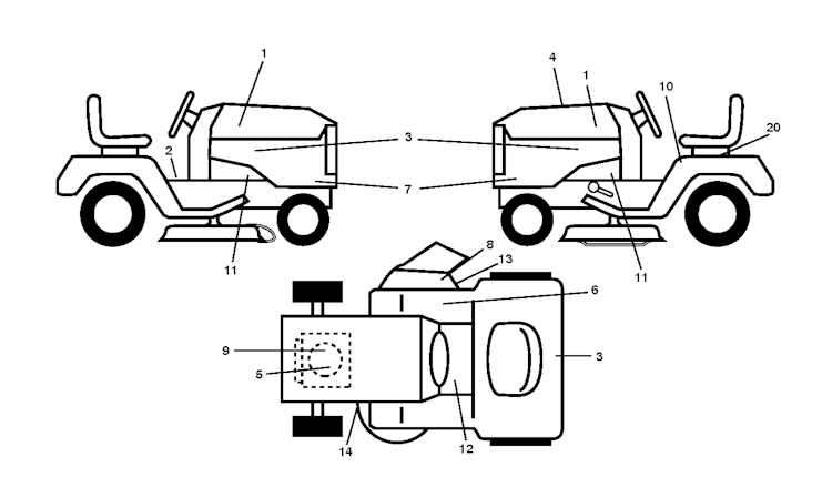 Husqvarna Gartentraktoren 96011026407 LT 131