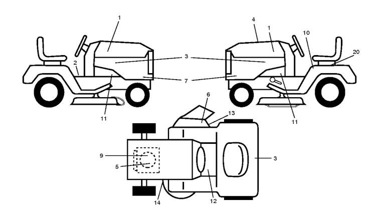 Husqvarna Gartentraktoren 96011026408 LT 131