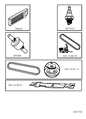 Husqvarna Gartentraktoren 96011029404 LT131