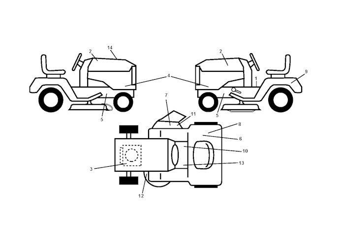 Husqvarna Gartentraktoren 96041005008 LT1597