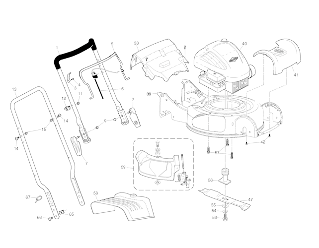 Husqvarna Rasenmäher gelegentliche Nutzung 96131002702 M 145
